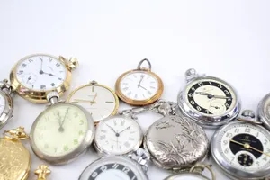 Job Lot Mechanical Stop & Pocket Watches Untested 1KG