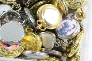 Job Lot 6KG Assorted Quartz Pocket Watches Untested Bulk