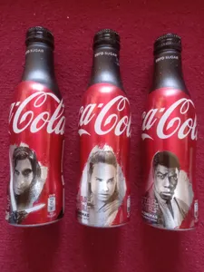 3x Star Wars Last Jedi CocaCola KyloRe Re/ Finn Bottles Full Set 250ml Unopened