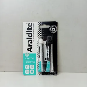 Araldite Crystal Clear Epoxy Adhesive 2x15ml (4-Pack) Glass Jewellery NEW