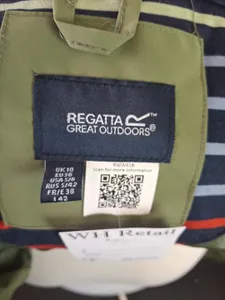 Regatta Isotex Great Outdoors Womens Khaki Hooded Zip Jacket UK10 Pockets