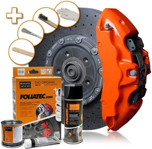 Foliatec FT2167 Orange Brake Caliper Paint Lacquer Kit High Temp New