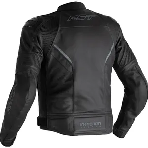 RST Sabre Airbag CE Leather Motorcycle Jacket Black Mens 38 New with Tags