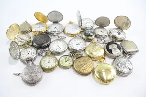 Job Lot Quartz Stop/Pocket Watches Untested 1KG - Pre-owned Good Condition