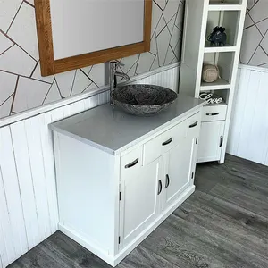 Bathroom Vanity Unit | White Wash Stand White Quartz Top