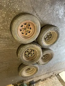 MGB GT 1800 SET OF 5 STEEL WHEELS