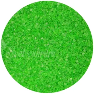 Funcakes Green Sugar Crystals Cupcake Sprinkles Toppers Decorations 80g New