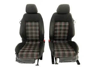 VW Polo GTI 6R 6C Full Interior Seats Set Front & Back Tartan 3 Door 2015-2019