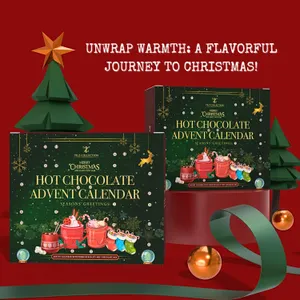 New 2024 Hot Chocolate Advent Calendar 24-Day Christmas Gift Set