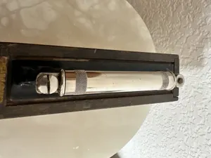 Vintage Used Rabones One SpiritLevel 1381 w/Original BoxLinex Pocket Slide Ruler