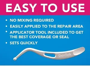 DenTek Temparin Max Home Dental Repair Kit - 2 Twin Packs (4 Kits)