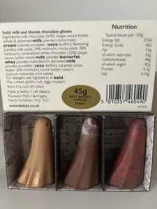 York Ghost Merchants Bettys New Trio Chocolate Ghosts & Souvenir Letter