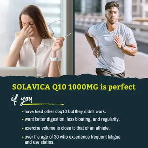 Solavica Liposomal Ubiquinol Vegan CoQ10 1000mg 60 Softgels New
