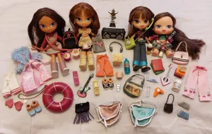 Bratz Cloe Kids Yasmin Meygan Lilani Kiani Dolls Set Lot Accs Used 2000s