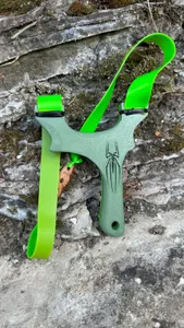 NEW Spider Gen 2 – 95mm Wide Fork Tactical Slingshot | Compact Pocket EDC
