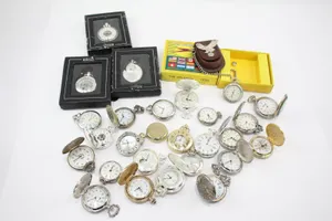 25x Vintage/Later Pocket Watches - Quartz/Mechanical - UNTESTED Job Lot