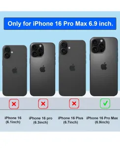 PROMAX Battery Case for iPhone 16 Pro Max 7000mAh Portable Black New