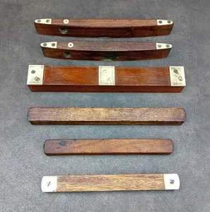 6 x Vintage Rabone/Hockley Abbey Brass & Wooden Spirit Levels Job Lot