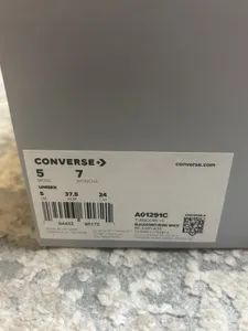 Converse Rick Owens DRKSHDW DRKSTAR Chuck 70 Hi Black Leather UK 5 New A01291C