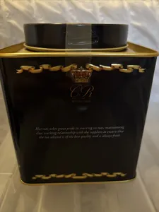 New Harrods King Charles III Coronation Tea Caddy 2023 English Breakfast