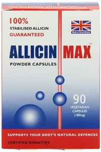 New AllicinMax Allisure Garlic Supplement 90 Capsules Immune Support Vegan
