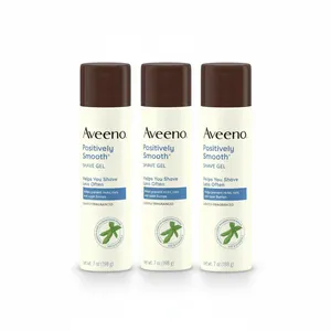 3x Aveeno Positively Smooth Moisturizing Shave Gel with Soy, Aloe & Vit E, 7oz
