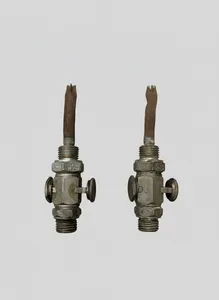 Pair Vintage Enots G&C 1/4" Motorcycle Petrol Fuel Taps Valves For Parts