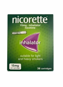 New Nicorette 15mg Inhalator 36 Cartridges Nicotine Quit Smoking Aid 3658036