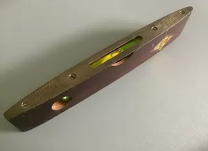 Vintage J Rabone & Sons Spirit Level No.1626 Rosewood & Brass Used w/ Sticker