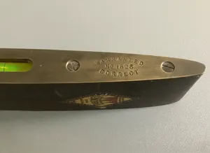 Vintage J Rabone & Sons Spirit Level No.1626 Rosewood & Brass Used w/ Sticker