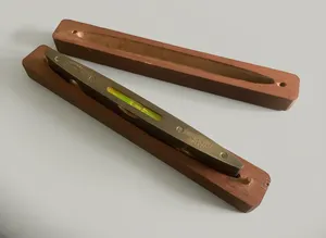 Vintage J Rabone & Sons Spirit Level No.1626 Rosewood & Brass Used w/ Sticker