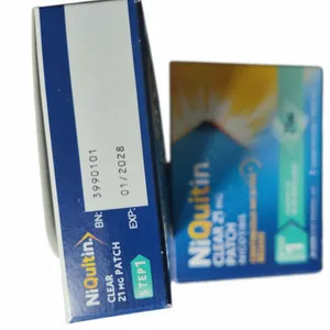 2x NIQUITIN CLEAR 21mg Nicotine Patches STEP 1 (14 Total) - EXP 2028