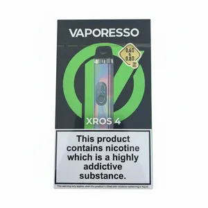 Vaporesso Xros 4 Kit Pod System Vape Device 2ml Capacity New Black/Iridescent