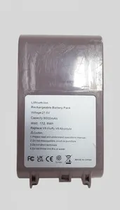 FOR PARTS!! NON OEM 21.6V 8000mAH Battery for Dyson V8 Fluffy Absolute Cordless