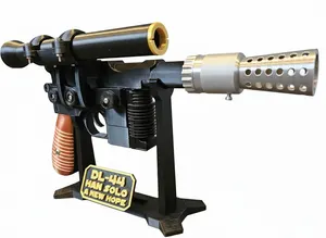 Star Wars Han Solo DL-44 Blaster 1:1 Replica with Stand & Data Plaque