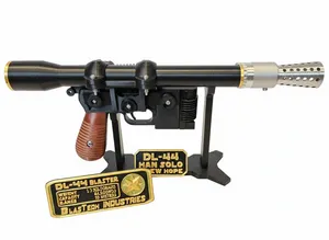 Star Wars Han Solo DL-44 Blaster 1:1 Replica with Stand & Data Plaque