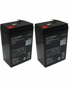 2x Ultramax PS640 6V 4.5Ah VRLA AGM Battery - Aroma 3-FM-4 New