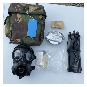 British Army S10 Respirator Size 2 DPM Haversack BNIB Filter Gloves Decon Kit