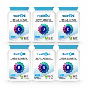 6x Health4All Methyl B Complex Capsules w/Methylfolate P5P STRESS ENERGY New