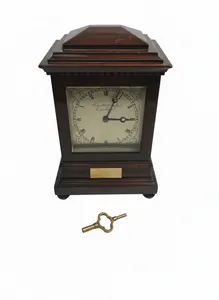 Hamilton & Inches Edinburgh Mahogany Chiming Mantel Clock Antique