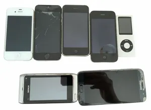 Job Lot 7x Damaged Broken Faulty iPhones Samsung Nokia iPod For Parts