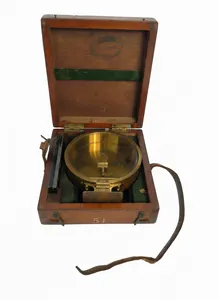 Antique A.W. Dover Heeling Error Vertical Force Instrument VFI Marine Compass