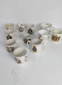 Royal Commemorative Mugs Coronation Kings Queens Pope Queen Mother Princes