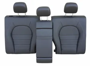 MERCEDES GLC 2016 W253 Rear Leather Seat Backs Armrest Set Used (3 Pcs)