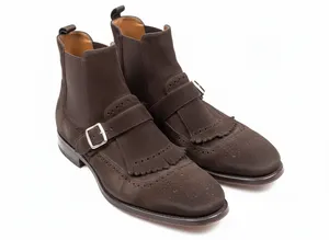 CHURCH'S SHANGHAI 6 CHELSEA BOOTS Brown Vintage Suede UK6 NWB