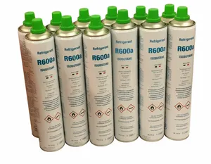 12x R600a Isobutane Refrigerant Gas Cylinder 420G Bottle Samsung LG Comp