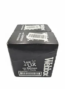 Webbox Lick-e-Lix Cat Treat Salmon (100 x 15g Sachets) New Sealed