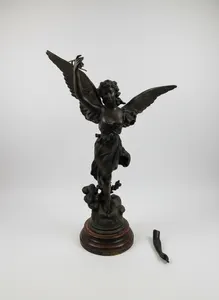 Huge Henryk Kossowski 1855-1921 Bronze Statue 'Le Liberte' Freedom - BROKEN ARM