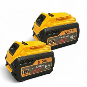 2pc 20V 60V 9.0Ah Li-ion Power Tool Battery Compatible with Dewalt DCB609
