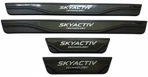 NEW 4x MAZDA CX-5 MK1 CX-30 SKYACTIV Dark Silver Door Sill Scuff Plates MZD092B